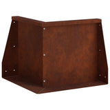 Retaining Wall 50 x 50 x 30 cm Weathering Steel Rusty 8015169