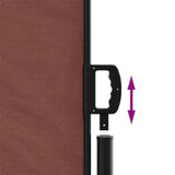 Retractable Side Awning Brown 220x600 cm 4004674