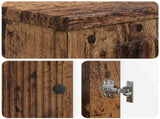 2 Piece Bathroom Cabinet Set EDE Old Wood Engineered Wood 3417583