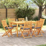 Folding Chair 6 pcs Grey 49 x 57.5 x 92cm Solid Acacia wood 3329128