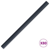 Privacy Strips PVC 140x0.19 m Matte Dark Grey 147868