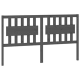 Bed Headboard Grey Solid pine wood 165.5 x 4 x 100 cm 818582