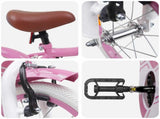 Kids Bike 12 Inches for 2-4 Years Old Light Pink 42009537