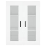 Highboard White 69.5x34x180 cm Engineered Wood 3198281
