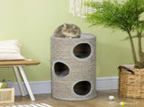 Cat Climbing Frame, Covered with Sisal, Cosy Platform - Light Grey T3398P349910