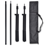 Photo Studio Kit with 3 Cotton Backdrops Adjustable Frame 3x5m 275419