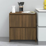 Sideboards 2 pcs Brown Oak 70x41x75 cm Engineered Wood 3098096