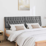 Upholstered Headboard Dark Grey 180 cm Solid Pine Wood 879325