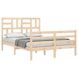 Bed Frame without Mattress 140x200 cm Solid Wood 3194896