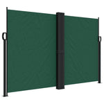 ZNTS Retractable Side Awning Dark Green 160x1000 cm 4004740