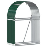Log Holder Green 80x45x120 cm Galvanised Steel 364539