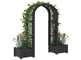 Rose Arch with Planter Anthracite 168.5 x 43 x 207 cm PP 42041736