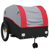 Bike Trailer Black and Red 45 kg Iron 94153
