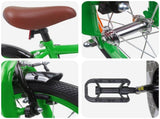 Kids Bike 12 Inches for 2-4 Years Old Green 42009527