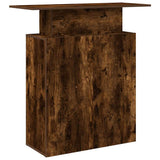 Reception Desk Smoked Oak 100x40x104 cm Engineered Wood 859055