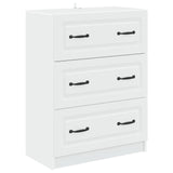 Drawer Cabinet White 66 x 34.5 x 87 cm Engineered Wood 895755