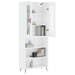 Highboard White 69.5x34x180 cm Engineered Wood 3198697