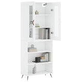 Highboard White 69.5x34x180 cm Engineered Wood 3198697