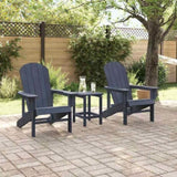 Garden Chair 2 pcs Navy 82 x 74 x 92 cm Polyethylene 3335827