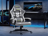 Gaming Chair, Computer Desk Chair with Lumbar Support, Faux Leather Racing Chair with Headrest and T3398P377472