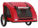 Pet Bike Trailer Red Oxford Fabric and Iron 93964