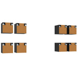 Wall Mounted TV Cabinet 8 pcs Black Oak 30.5 x 30 x 30 cm 3438615