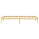 Bed Frame without Mattress Solid Wood Small Single 809977