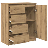Sideboard with Drawers Artisan Oak 71x35x84 cm Engineered Wood 861588