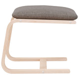 Footstool Taupe 51x41x40 cm Fabric 351068