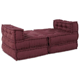 Modular Sofa 4 pcs Maroon Fabric 3315074