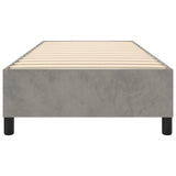 Box Spring Bed Frame Light Grey Twin Velvet 3121144