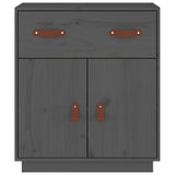 Sideboard Grey 65.5x40x75 cm Solid Wood Pine 820129