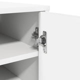 Shoe Cabinet White 32x35x92 cm Engineered Wood 808972
