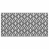 Outdoor Rug Geometric ARAKIL Grey and White 500 x 250 cm 42003470
