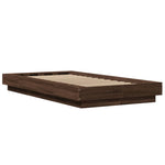 Bed Frame without Mattress Brown Oak 90x190 cm Single 3281244