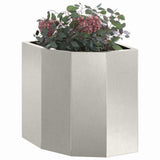 Corner Planter Silver 30 x 30 x 35 cm Stainless steel 883658