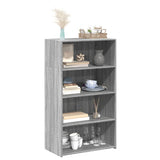 Highboard Grey Sonoma 70x41x124 cm Engineered Wood 846409