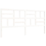 Bed Frame without Mattress White 200x200 cm Solid Wood 3194917