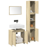 3 Piece Bathroom Furniture Set Sonoma Oak Engineered Wood 3324974