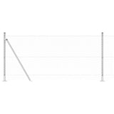 Welded Wire Fence with Concrete Base 10 x 1 m 3353763