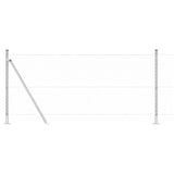 Fence Post Silver 25 x 1 m Steel 3353799