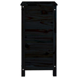 Garden Planter Black 40x40x78 cm Solid Wood Pine 825279