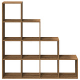 Room Divider Bookcase 4-Tier Artisan Oak 131.5x29x131.5 cm Engineered Wood 857975