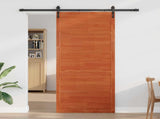 Barn Door Wax Brown 100 x 2.5 x 208 cm Solid Pine Wood 42047137