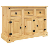 Sideboard "Corona" Brown 112x44x78 cm Solid Wood Mexican Pine 355083