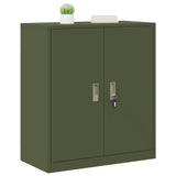 Storage Cabinet Olive Green 80 x 40 x 90 cm Steel 891686