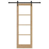 Sliding Door Manual ORKDAL Brown 73.5 x 211 cm Wood and metal 3332437