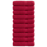 Premium Bath Towels "SOLUND" 10 pcs Red 100x150 cm 600 gsm 137409