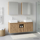 Bathroom Cabinet Set 5 pcs Artisan Oak Engineered Wood 3406414