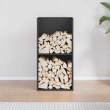 Firewood Rack Black 40x30x80 cm Cold-rolled steel 864187